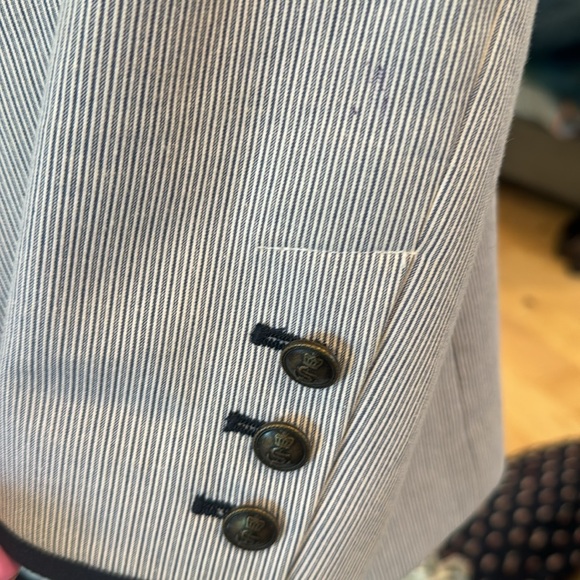 Boden summer blazer blue stripes size 6 - Picture 8 of 8